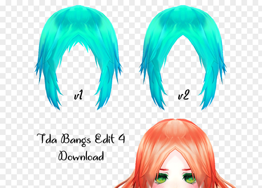 Hair Bangs Coloring Long Eyebrow PNG