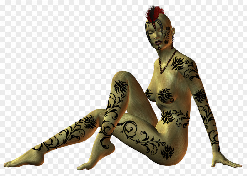 Punkers Organism Figurine PNG