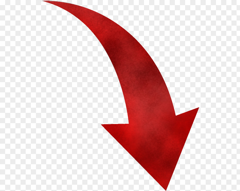 Crescent Carmine Arrow PNG