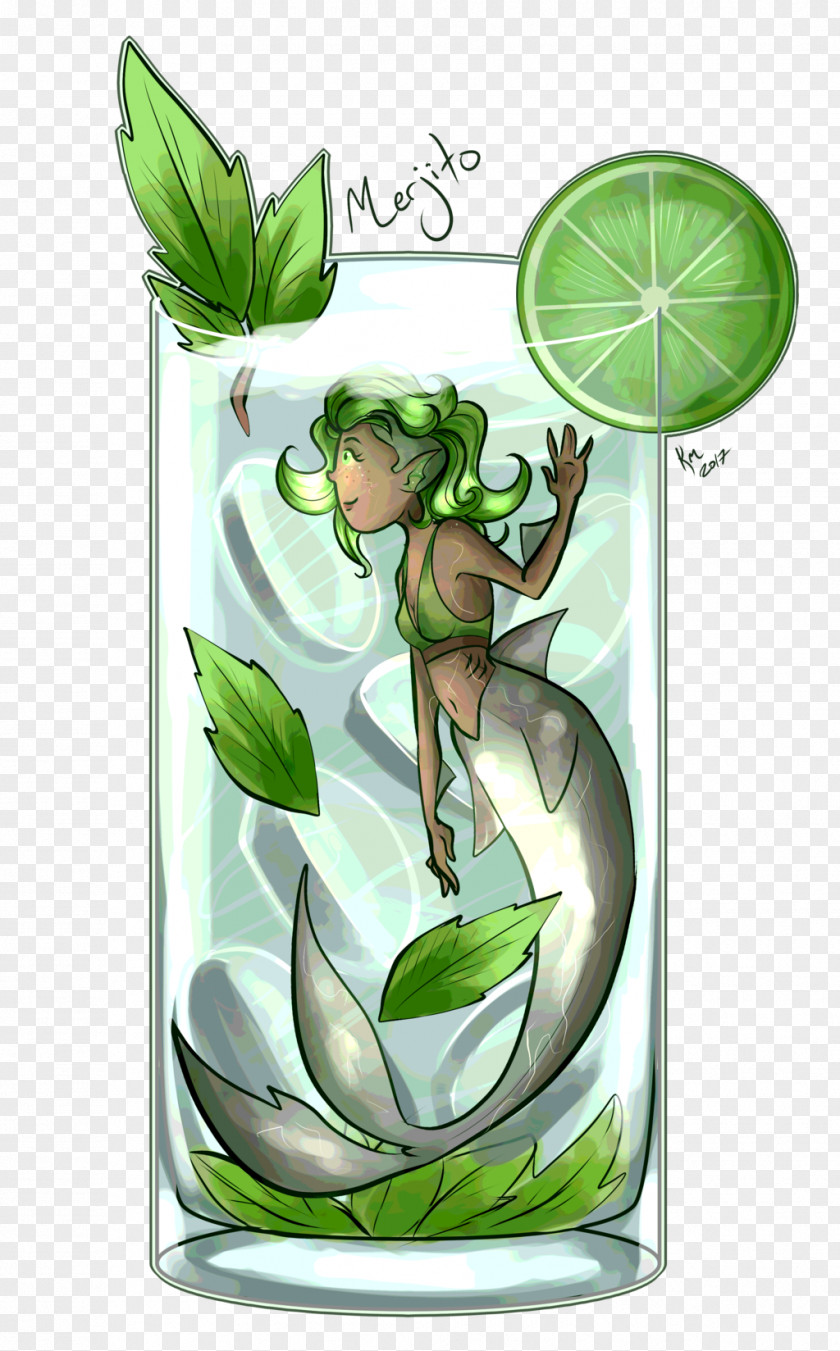 Insect Fairy Green Leaf PNG