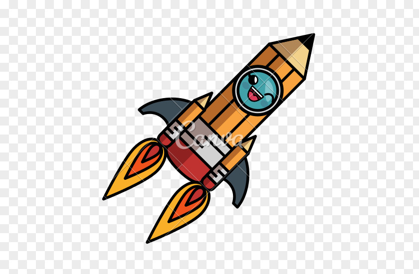 Rocket Spacecraft Drawing Cartoon PNG