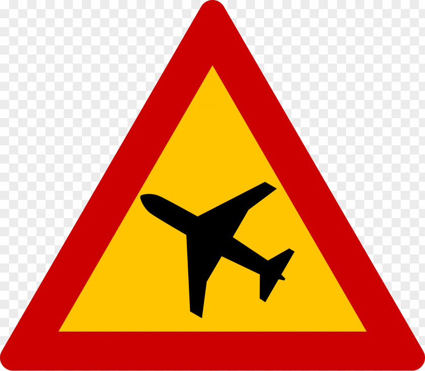 Aircraft Airplane Traffic Sign Warning PNG