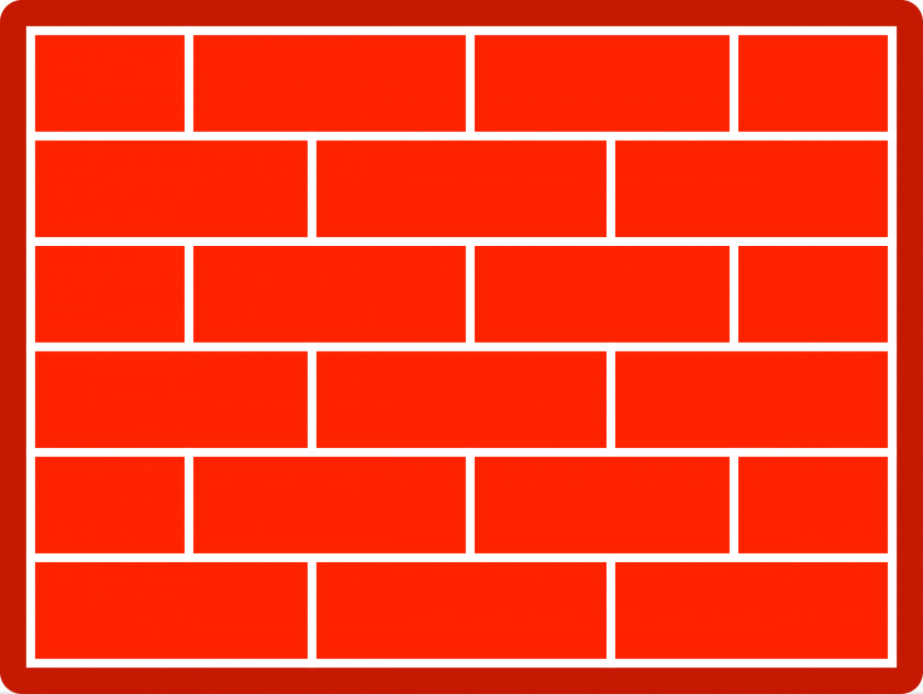 Brick Firewall Computer Network Denial-of-service Attack Clip Art PNG