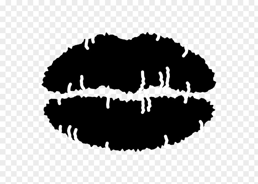 Cartoon Lipstick Black And White Monochrome Photography Kiss PNG