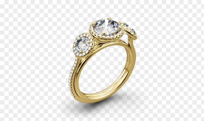 Ring Engagement Wedding Moissanite PNG