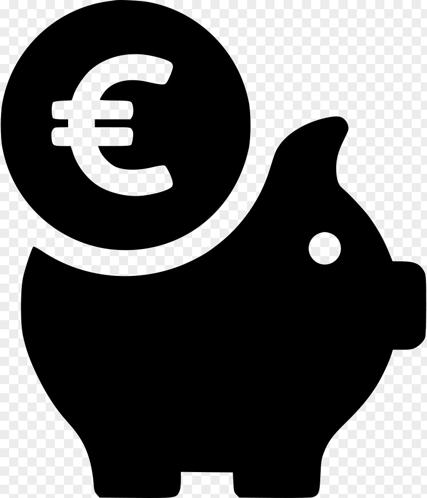 Euro Bank Saving Finance Coin PNG