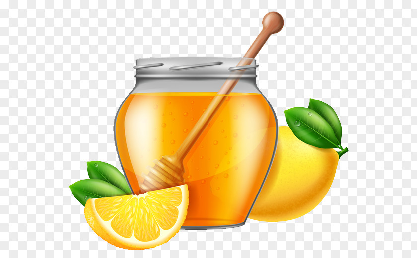 Honey Oranges Lemon Tea Jar PNG