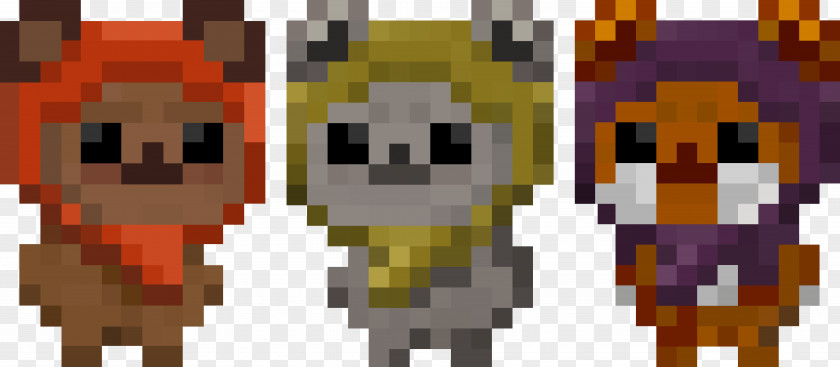 Outer Space Star Wars: Tiny Death Ewok Pixel Art PNG
