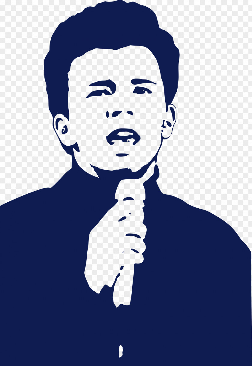 Singing Rick Astley T-shirt Rickrolling Art Poster PNG