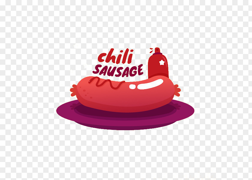 Cartoon Hot Dog Illustration PNG