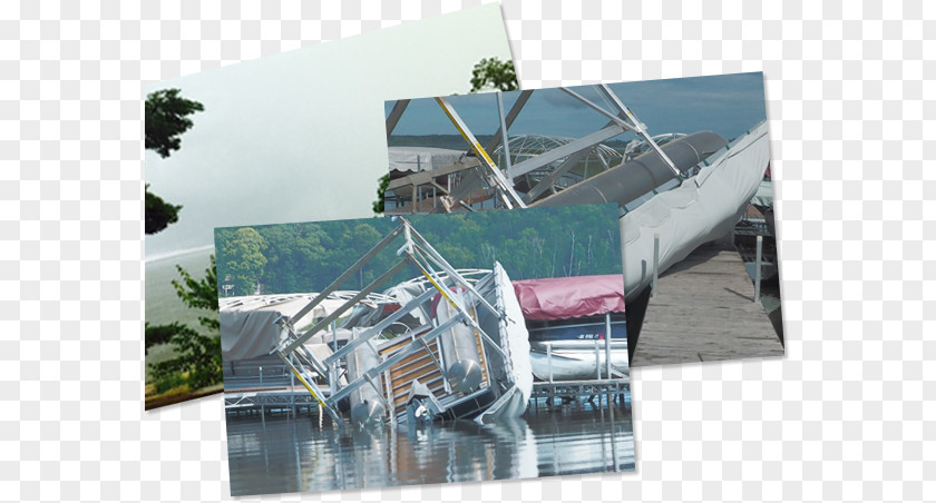 Hurricane Damage Canopy Tent Roof Boat Lift Awning PNG