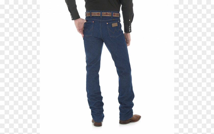 Jeans Wrangler Men's Cowboy Cut Slim Fit Denim Slim-fit Pants PNG