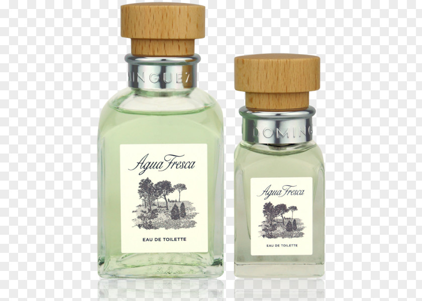 Perfume Glass Bottle Adolfo Dominguez Fragrances Agua Fresca Eau De Toilette Liquid PNG