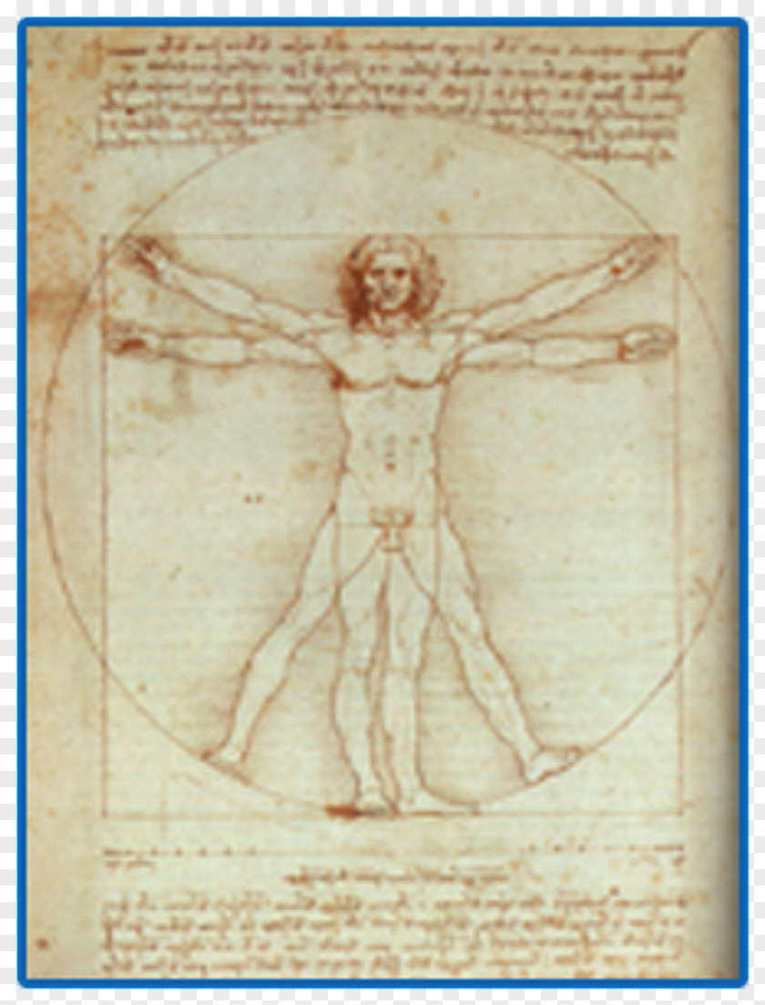Religious Item Leonardo Da Vinci Man Cartoon PNG