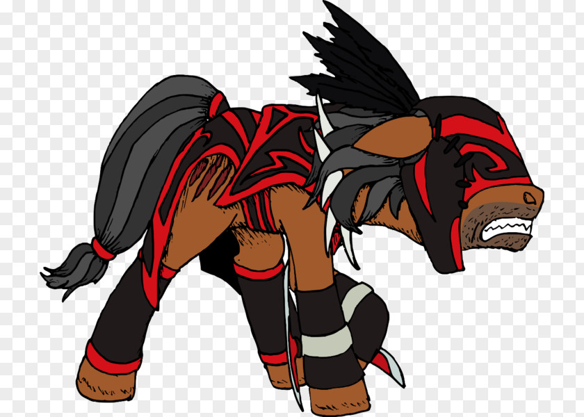 Demon Horse Cartoon Legendary Creature PNG