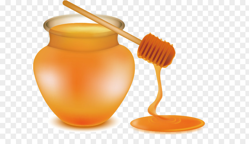 Honey Creative Ice Cream Pancake Bee Syrup PNG