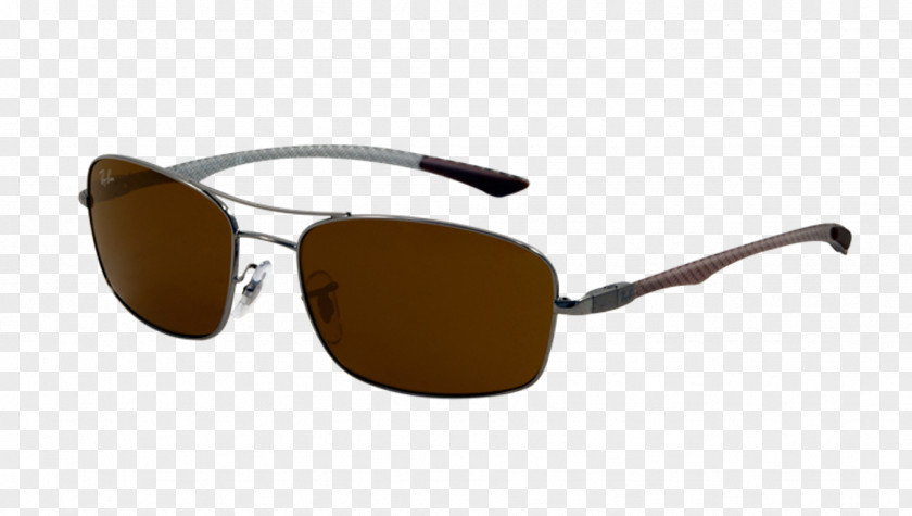 Ray Ban Ray-Ban Aviator Carbon Fibre Sunglasses Polarized Light PNG