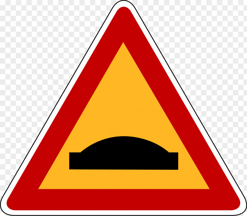 Road Traffic Sign Speed Bump Warning Stock Photography PNG