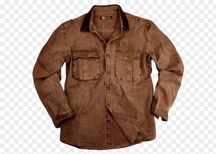Shirt Dress Jacket Collar Pocket PNG