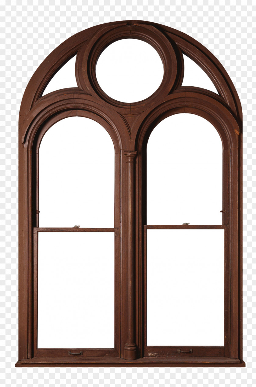 European-style Wooden Arched Window Material Picture Frame Chambranle Door Insulated Glazing PNG