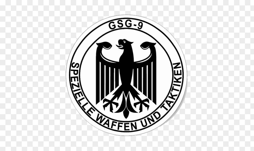 Gsg 9 Germany Logo Sticker GSG Decal PNG