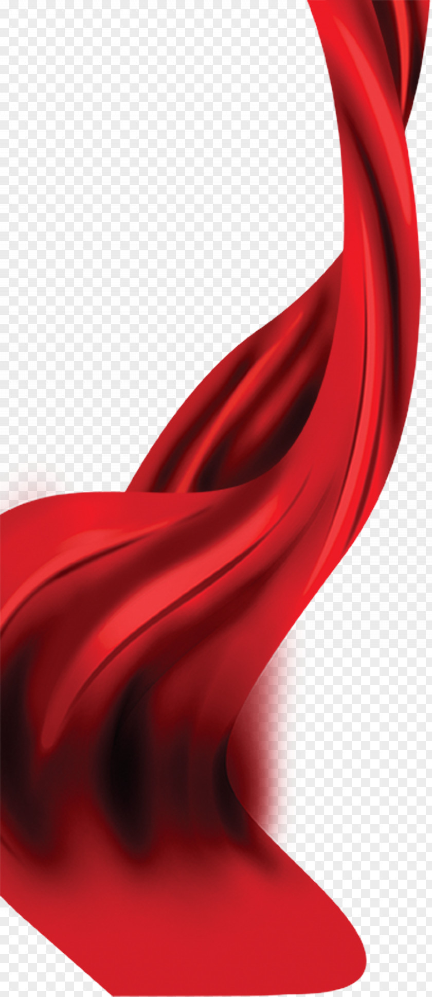 Red Satin Picture Material PNG