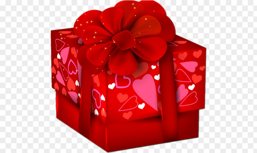 Valentines Day Valentine's Gift Wrapping Clip Art Box PNG