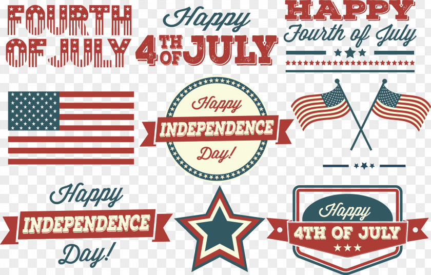 Vector Label Pattern Independence Day PNG