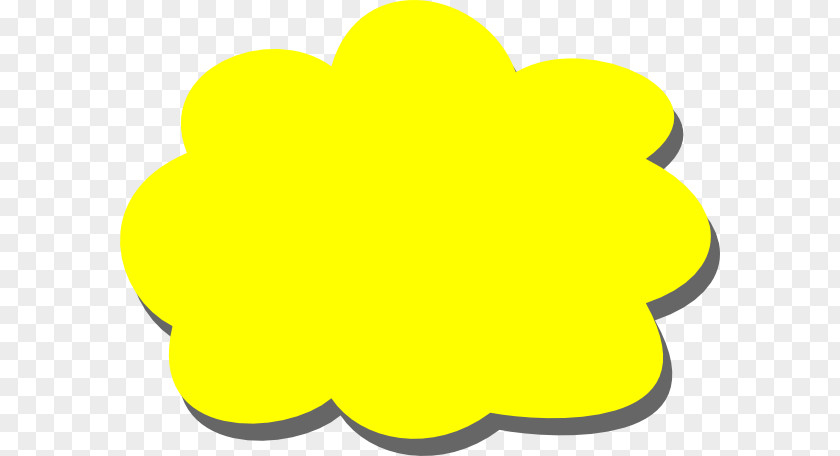 Yellow Clip Art Cloud PNG