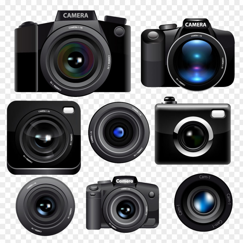 A Variety Of Camera And Lens Background Image Photography Cinematography PNG