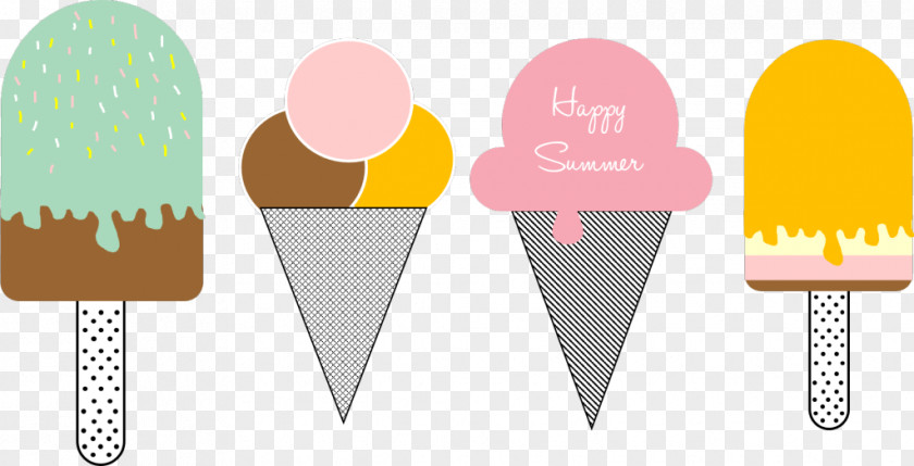 Ice Cream Cones Paper Expression PNG