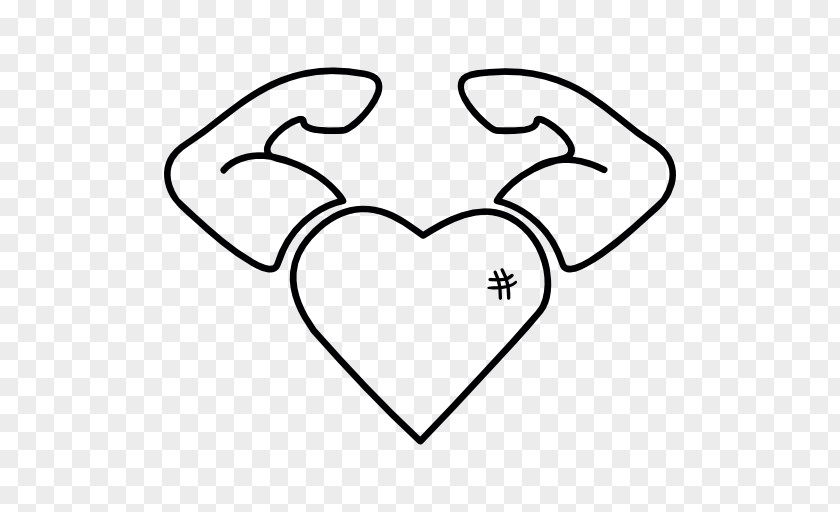 Strong Vector Symbol Heart PNG
