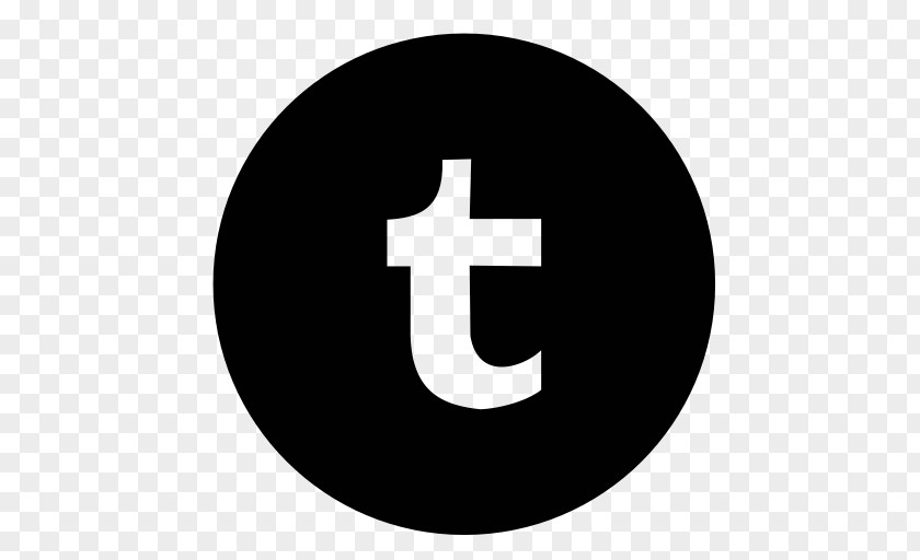 Black Circle Tumblr Logo Icon Apple Image Format PNG