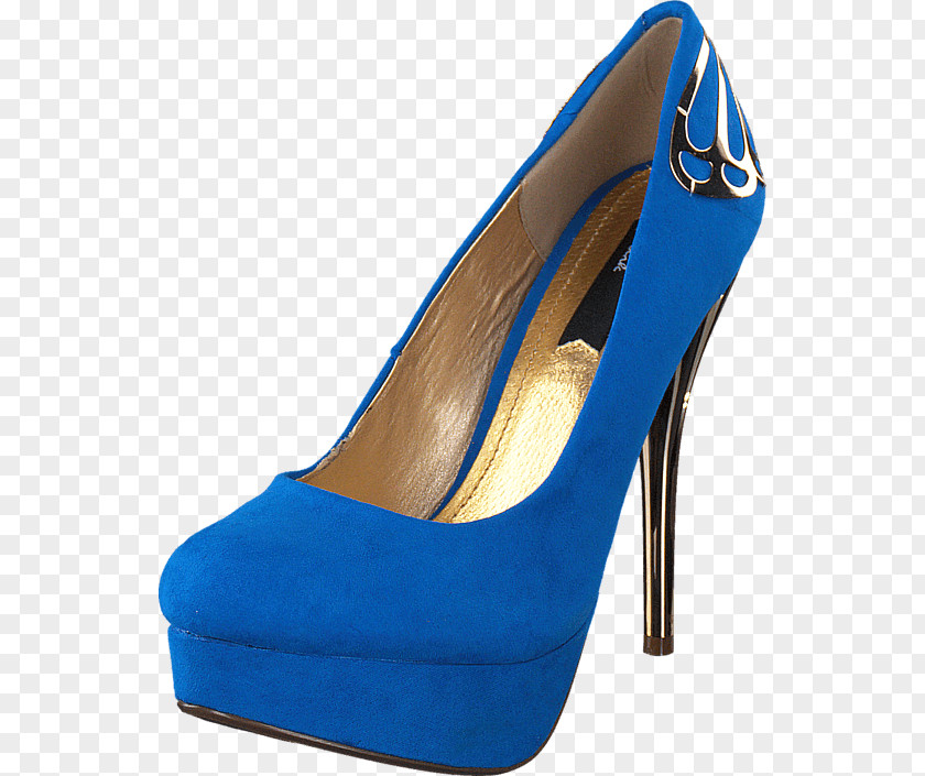 Blink Blue Slipper High-heeled Shoe Wedge PNG