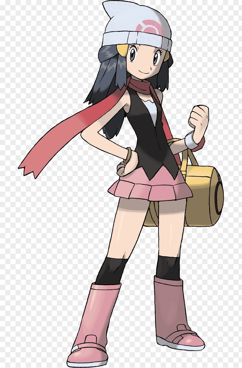 Dawn Pokemon PNG Pokemon, black haired female character illustration clipart PNG