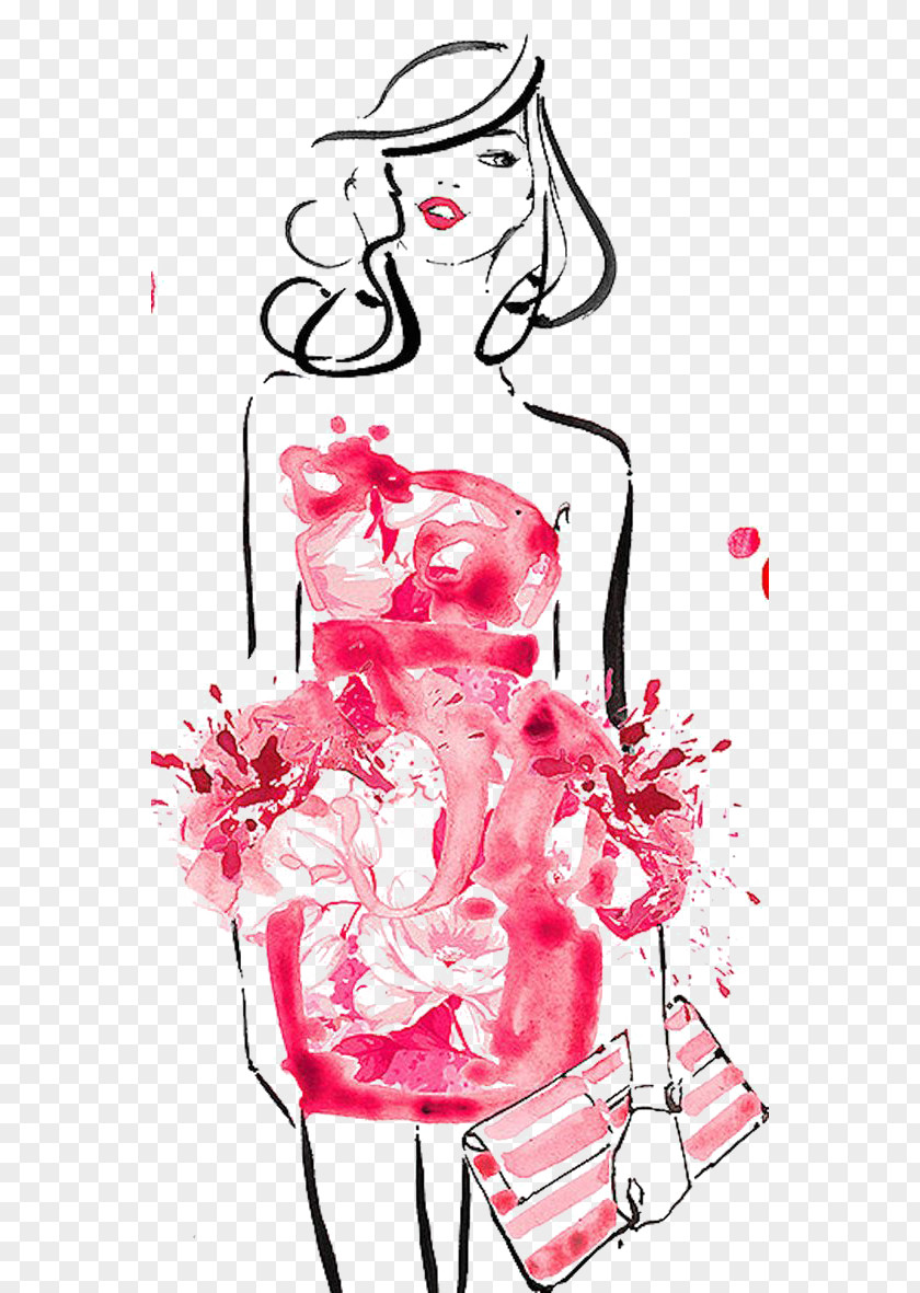 Make-up Girls Chanel Fashion Illustration Drawing PNG
