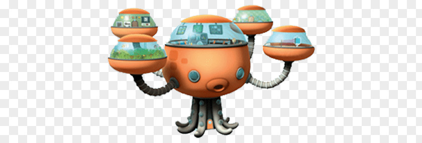 Octopod PNG Octopod, orange and gray octopus robot illustration clipart PNG