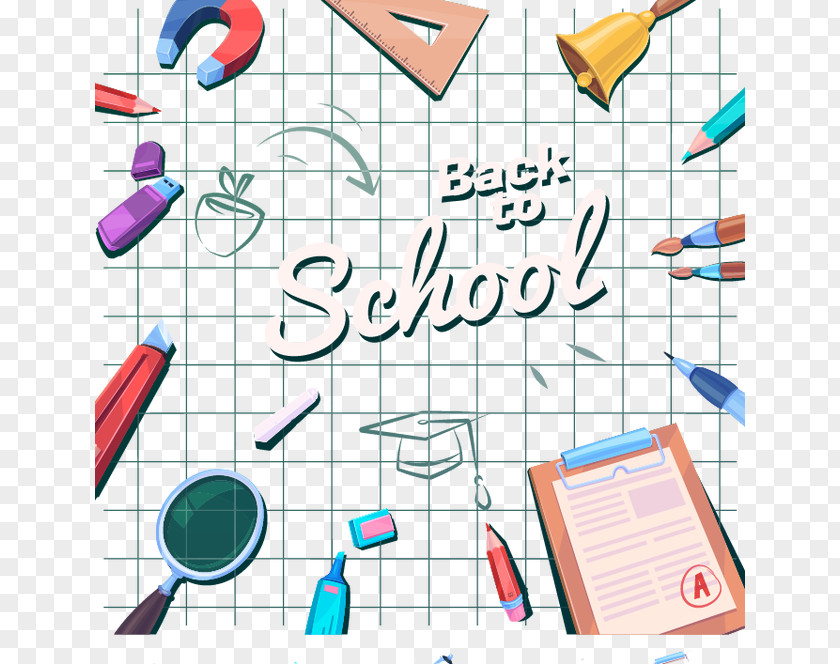 School Stationery Learning Graphic Design Instructional PNG