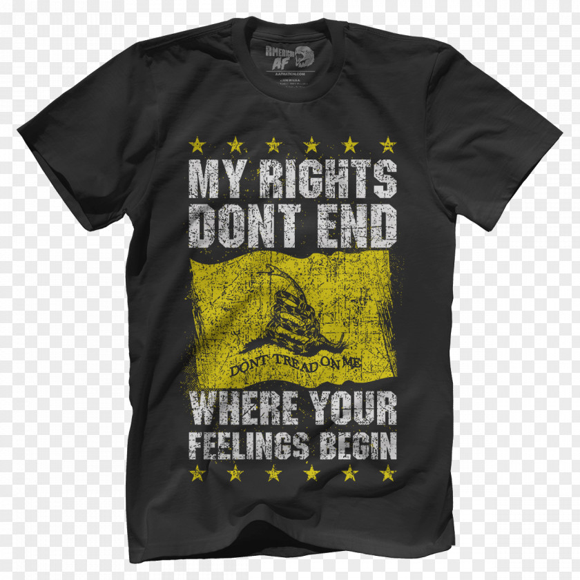 T-shirt United States Gadsden Flag Rights PNG