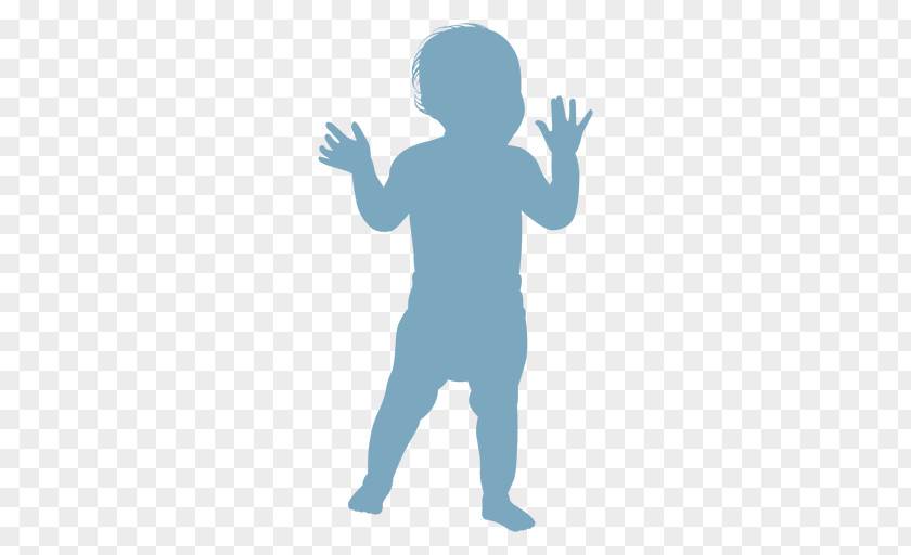 Vector Baby Silhouette Diaper Infant Child PNG