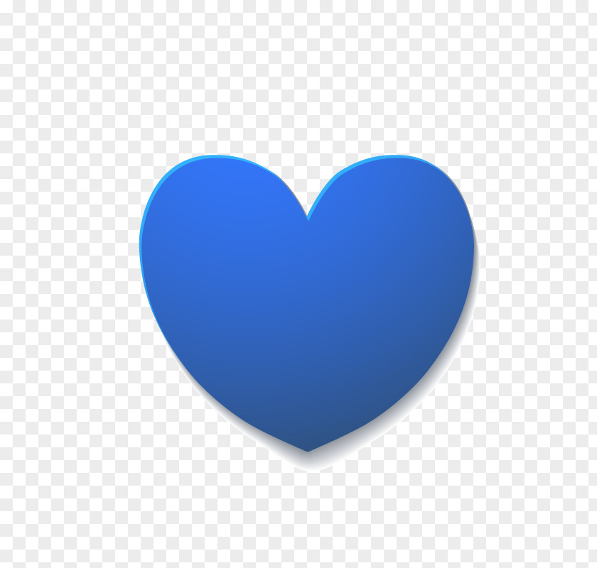 Blue Heart-shaped Heart PNG