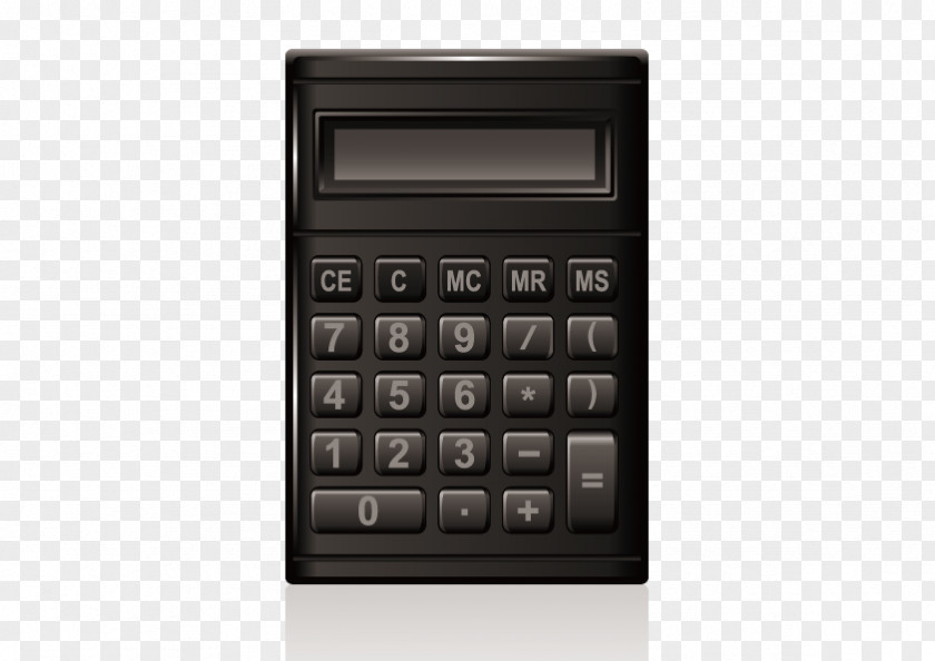 Vector Calculator Mortgage Calculation Digital Data PNG