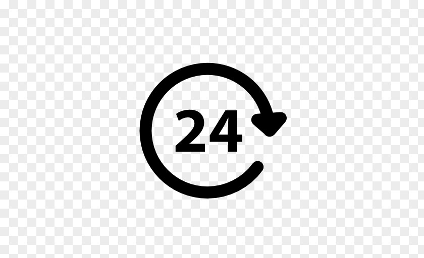 24 HOURS Symbol Logo PNG