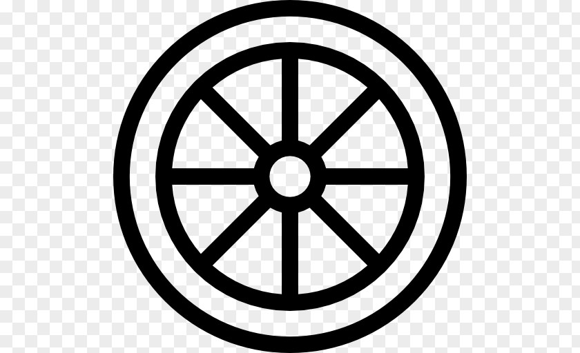 Black And White Rim Bicycle Wheel PNG