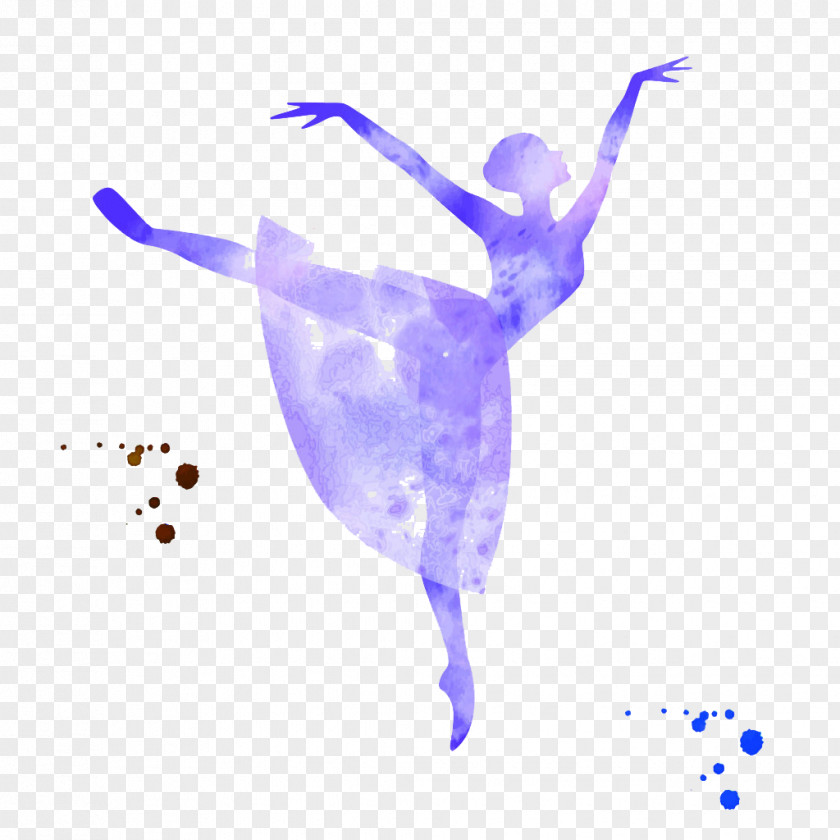 Dance Ballet Dancer Watercolor Painting PNG