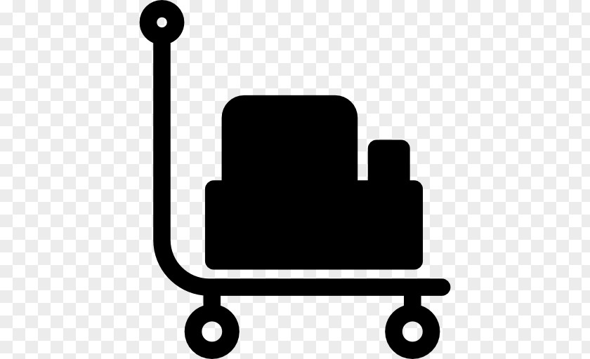 Hand Drawn Suitcase Baggage Cart Trolley PNG