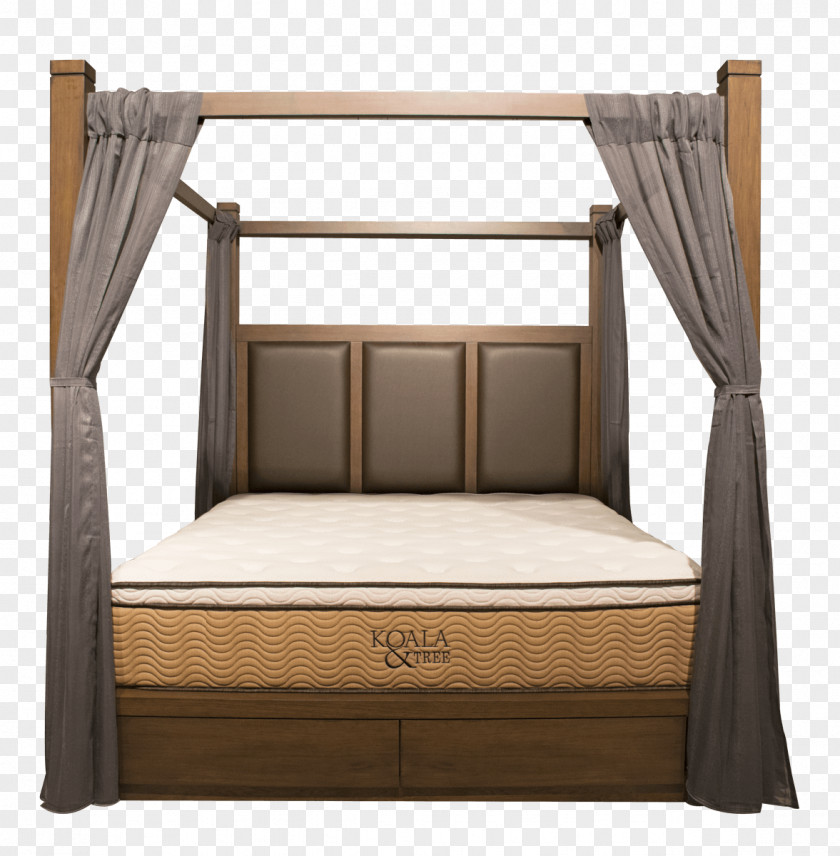 Mattress Bed Frame Four-poster Wood PNG