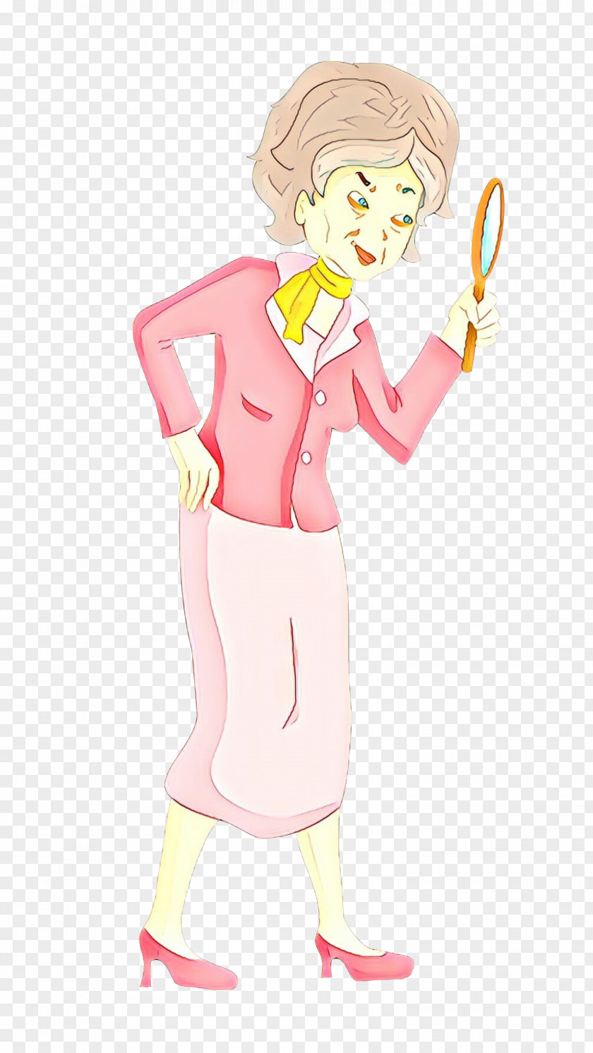 Pink Lady Style Cartoon Fashion Illustration Costume Design Fictional Character PNG