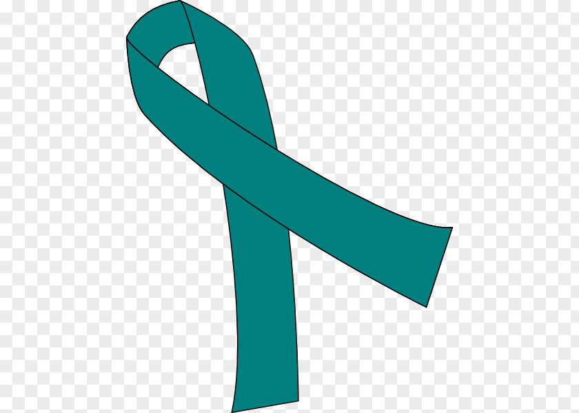 Teal Background Vector Awareness Ribbon Clip Art Ovarian Cancer PNG