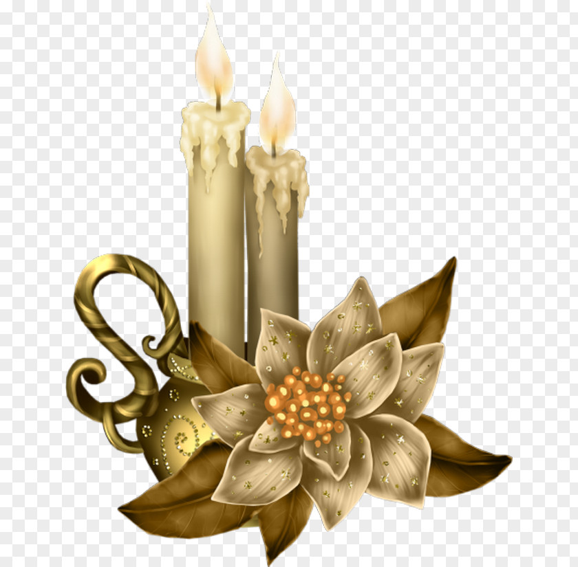 Christmas Candle Light Clip Art PNG